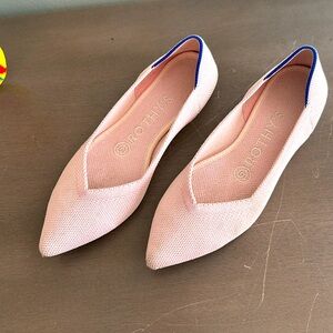 Rothy's The Point  Pink  flats Womens Size 5.5